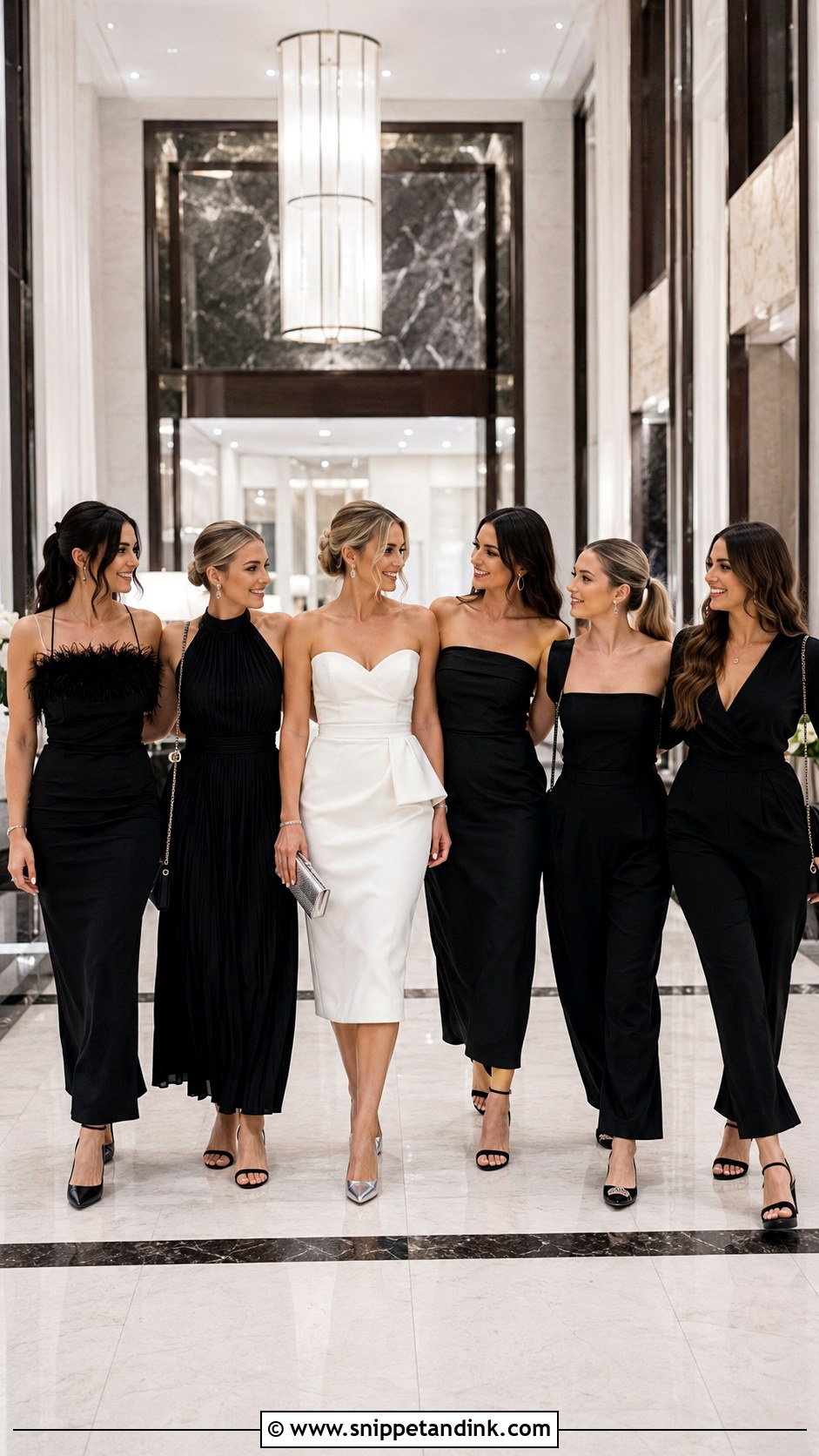 Black And White Bachelorette Outfit - Snippet and Ink - 20 Bachlorette Outfit Theme Ideas