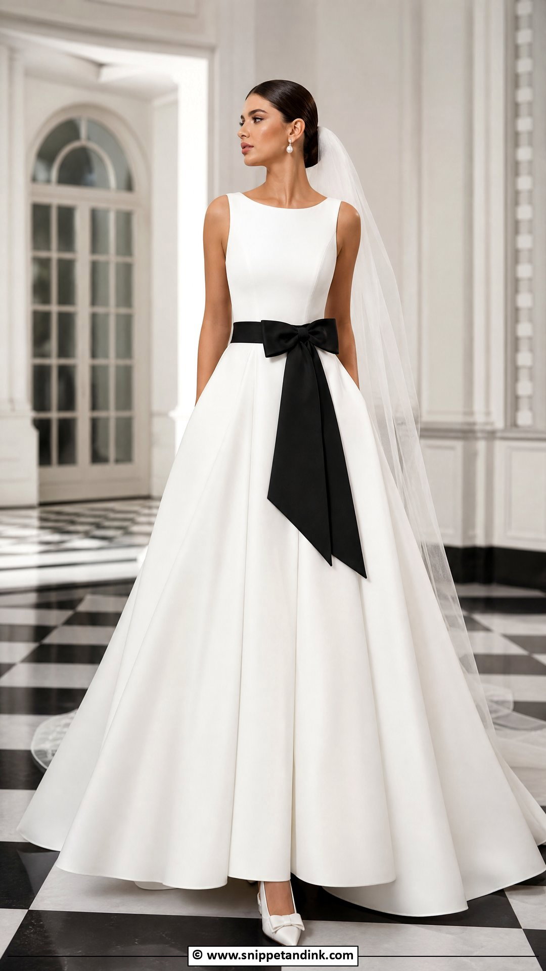Black And White Ball Gown Wedding Dress - Snippet and Ink - 35 Ball Gown Wedding Dress Ideas