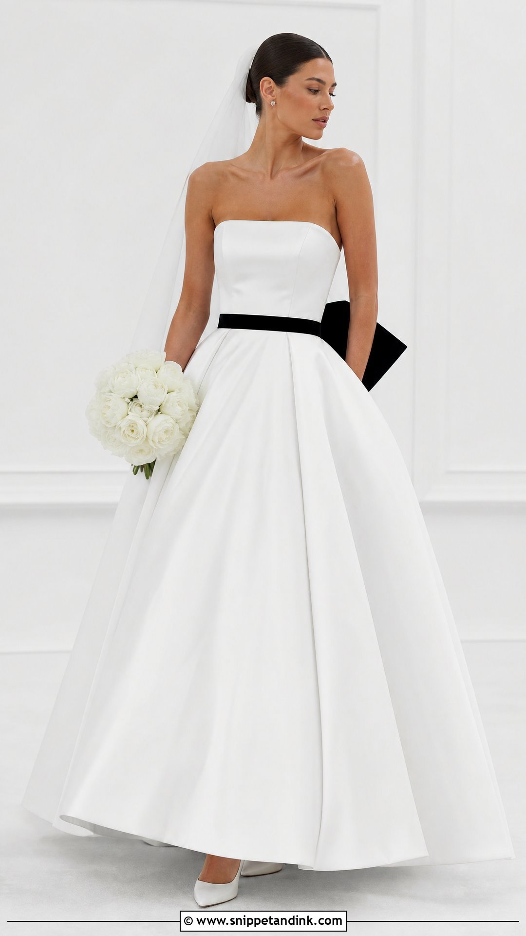 Black And White Big Skirt Wedding Dress - Snippet and Ink - 20 Big Skirt Wedding Dress Ideas
