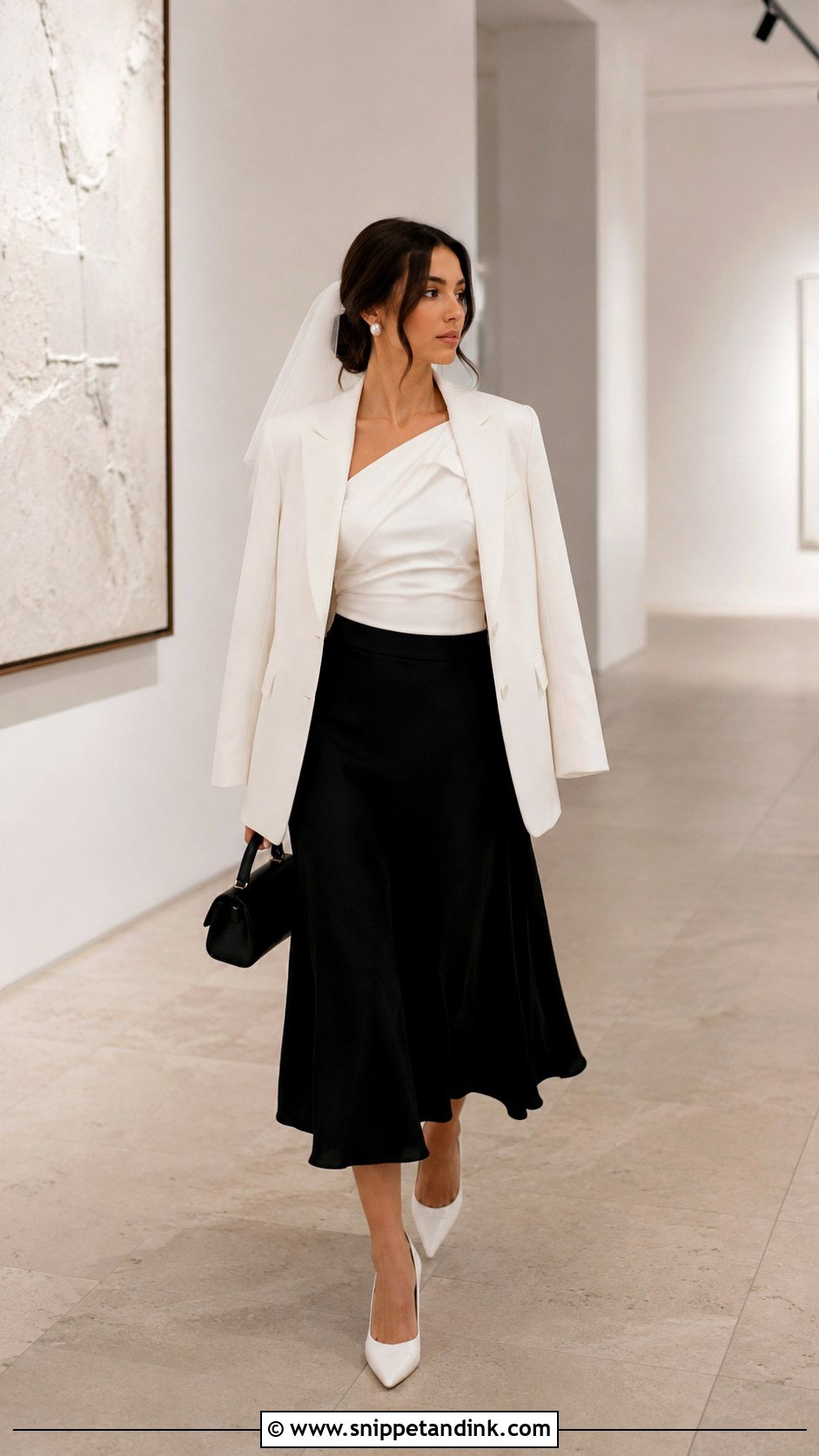 Black And White Bride Hen Do Outfit - Snippet and Ink - 20 Bride Hen Do Outfit Ideas