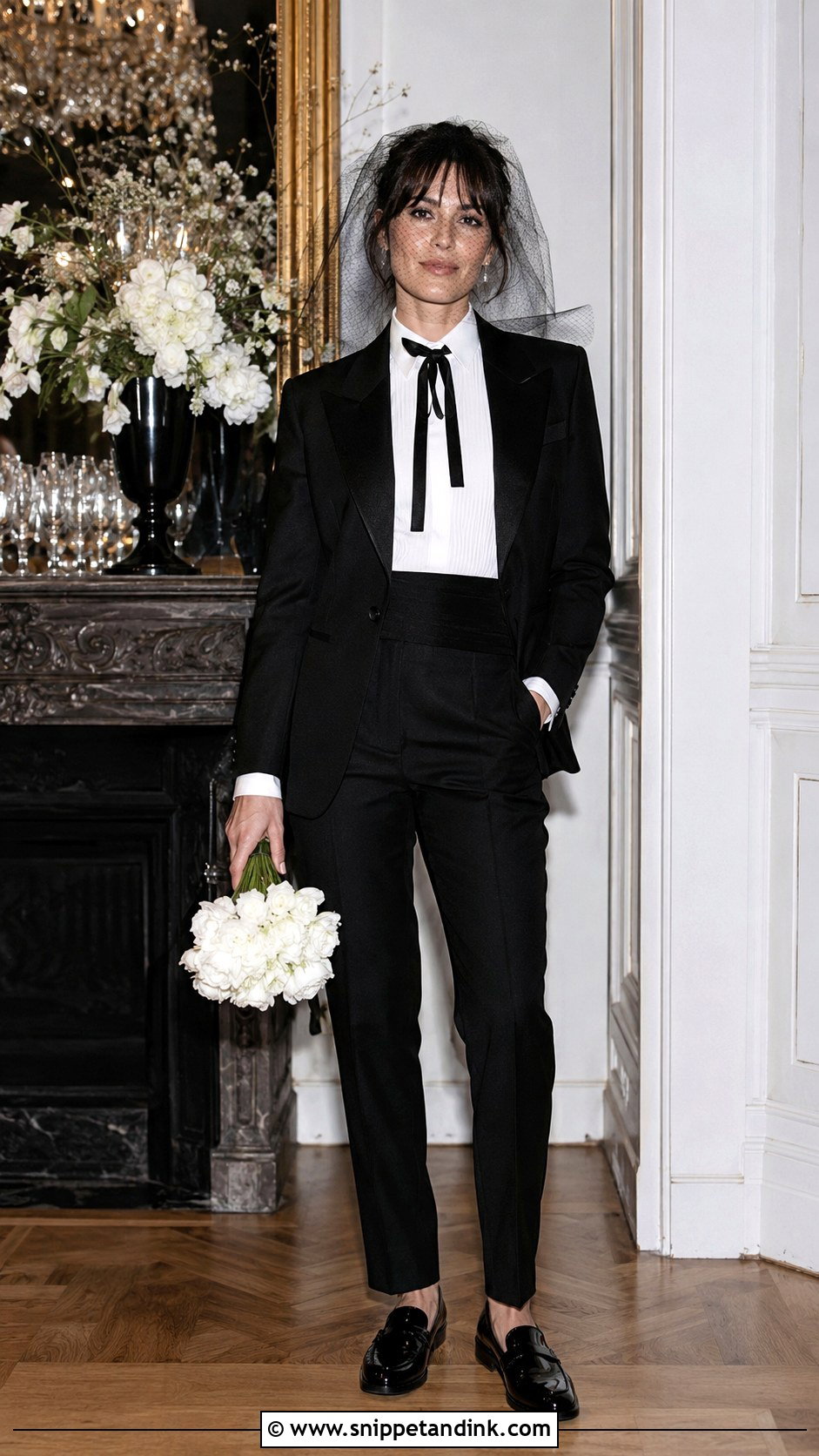 Black And White Goth Wedding Tuxedo - Snippet and Ink - 20 Goth Wedding Suit Ideas