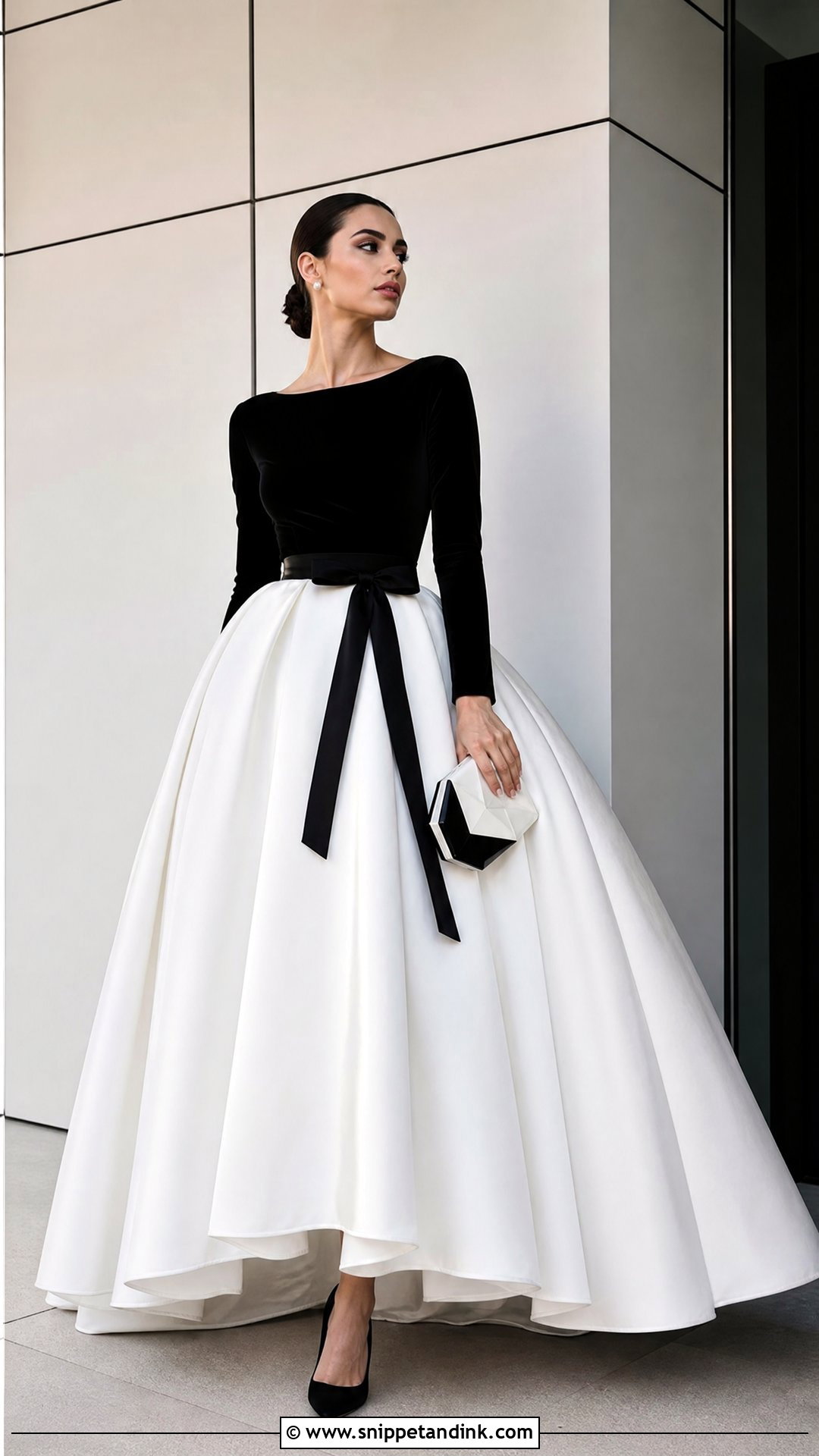 Black And White Huge Ball Gown - Snippet and Ink - 20 Huge Ball Gowns