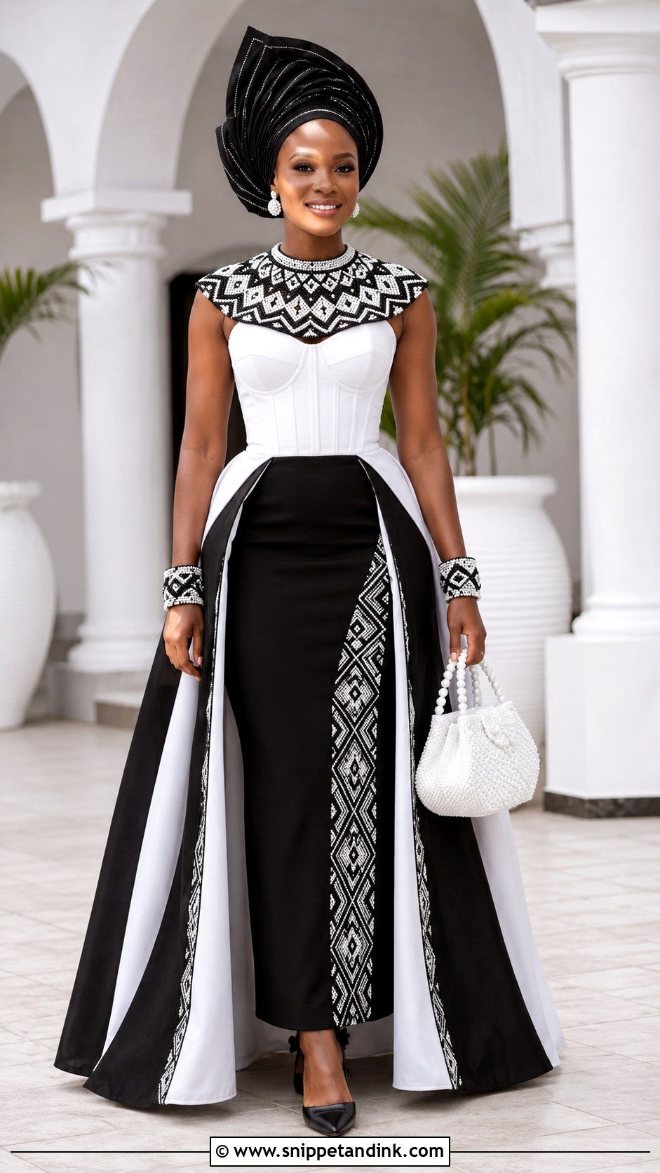Black And White Membeso Dress - Snippet and Ink - 20 Membeso Dress for the Bride Ideas