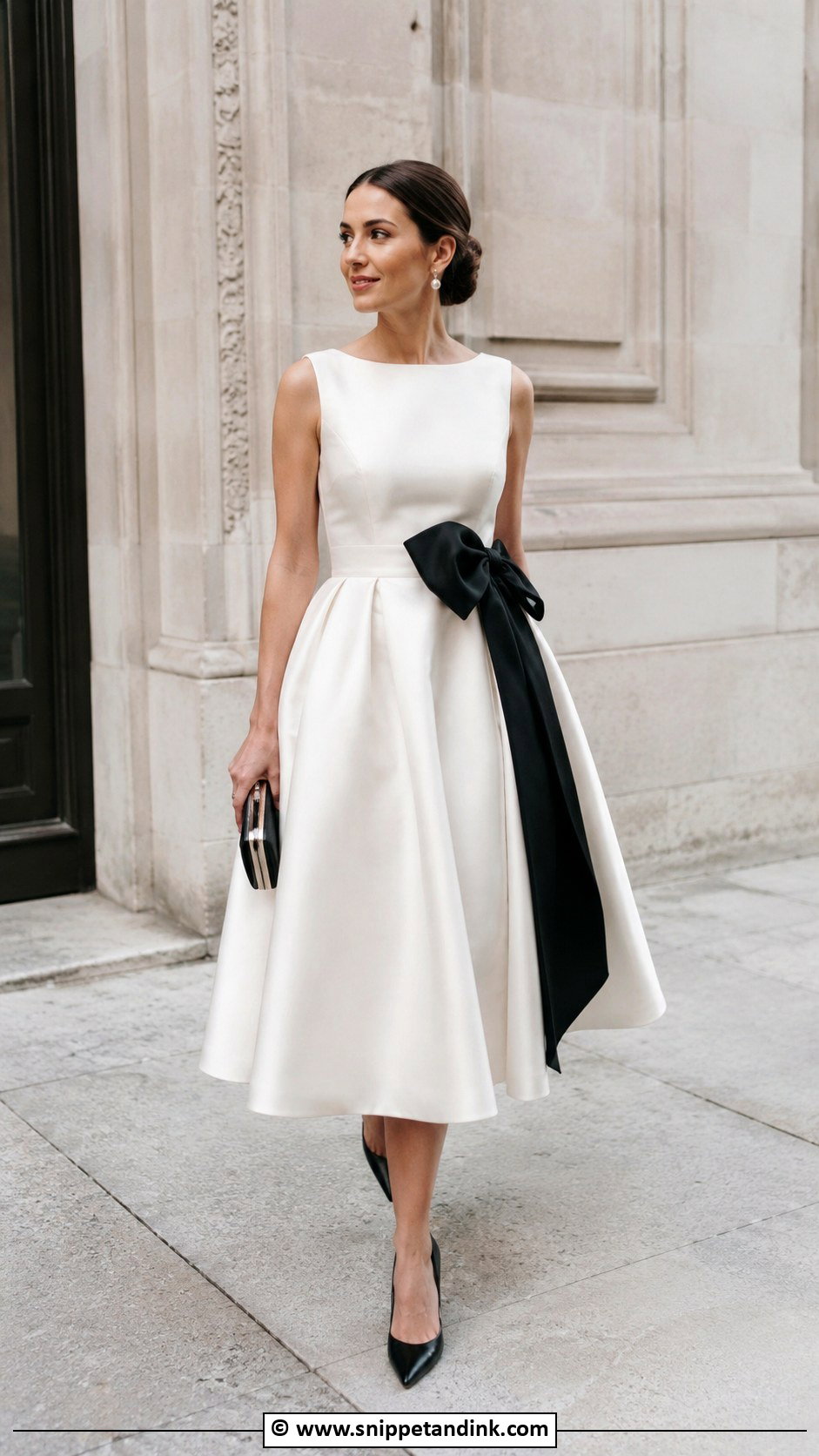 Black And White Second Wedding Dress - Snippet and Ink - 30 Second Wedding Dress Ideas