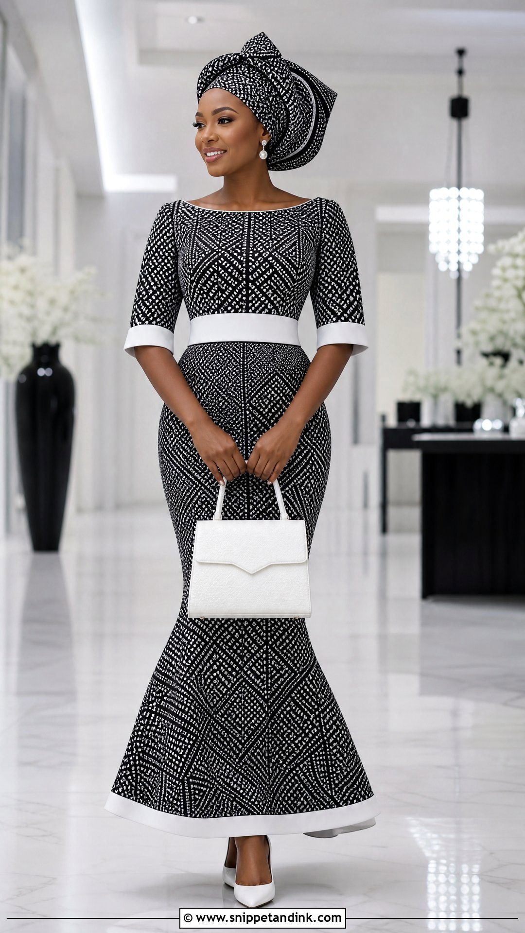 Black And White Sotho Wedding Dress - Snippet and Ink - 20 Sotho Wedding Dress Ideas