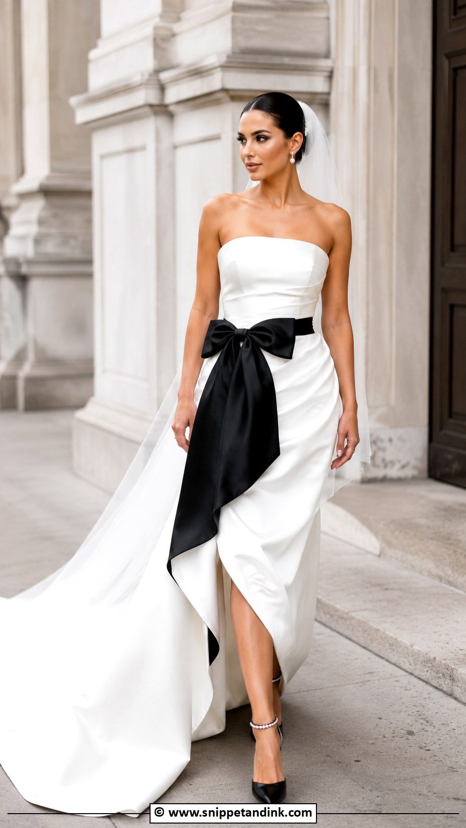 Black And White Wedding Dress - Snippet and Ink - 35 Wedding Dresses