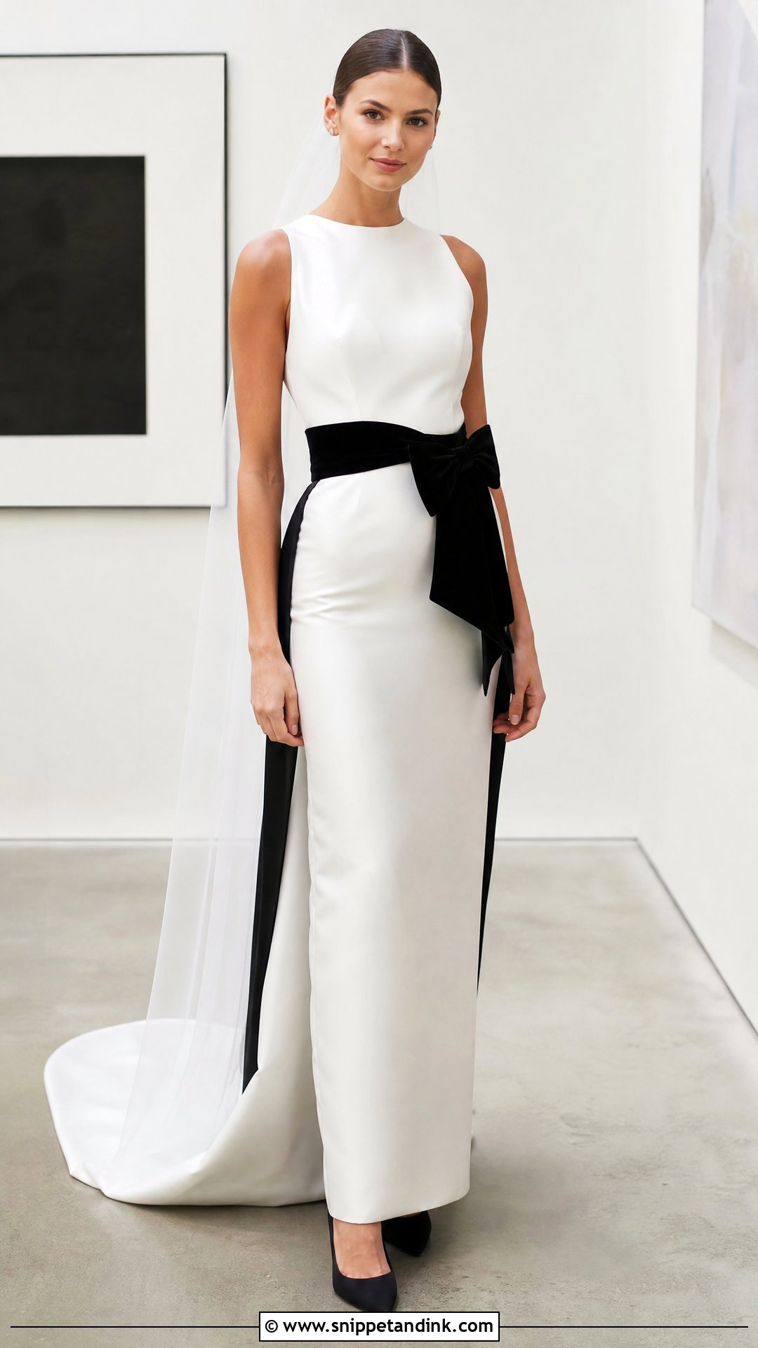 Black And White Wedding Dress - Snippet and Ink - 25 Cool Wedding Dresses
