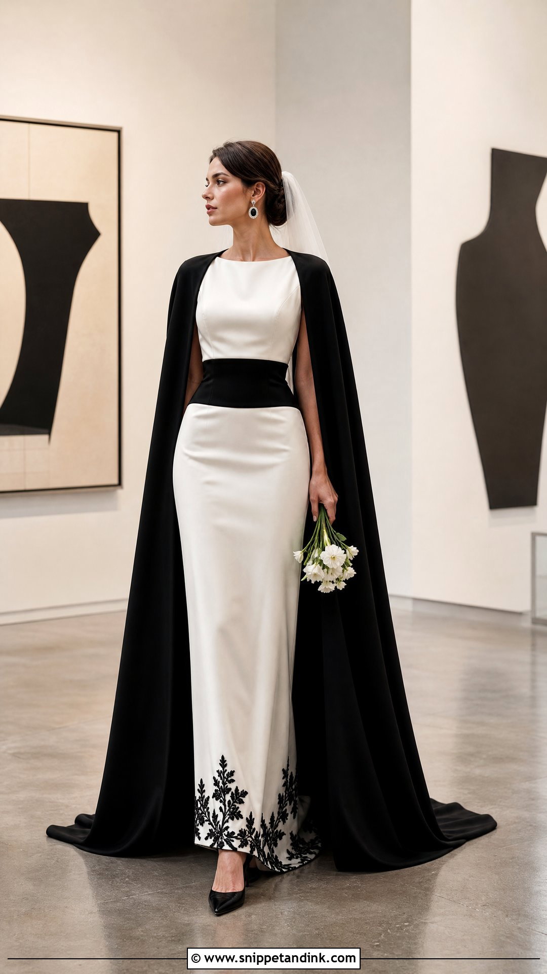 Black And White Wedding Dress - Snippet and Ink - 25 Future Wedding Dress Ideas