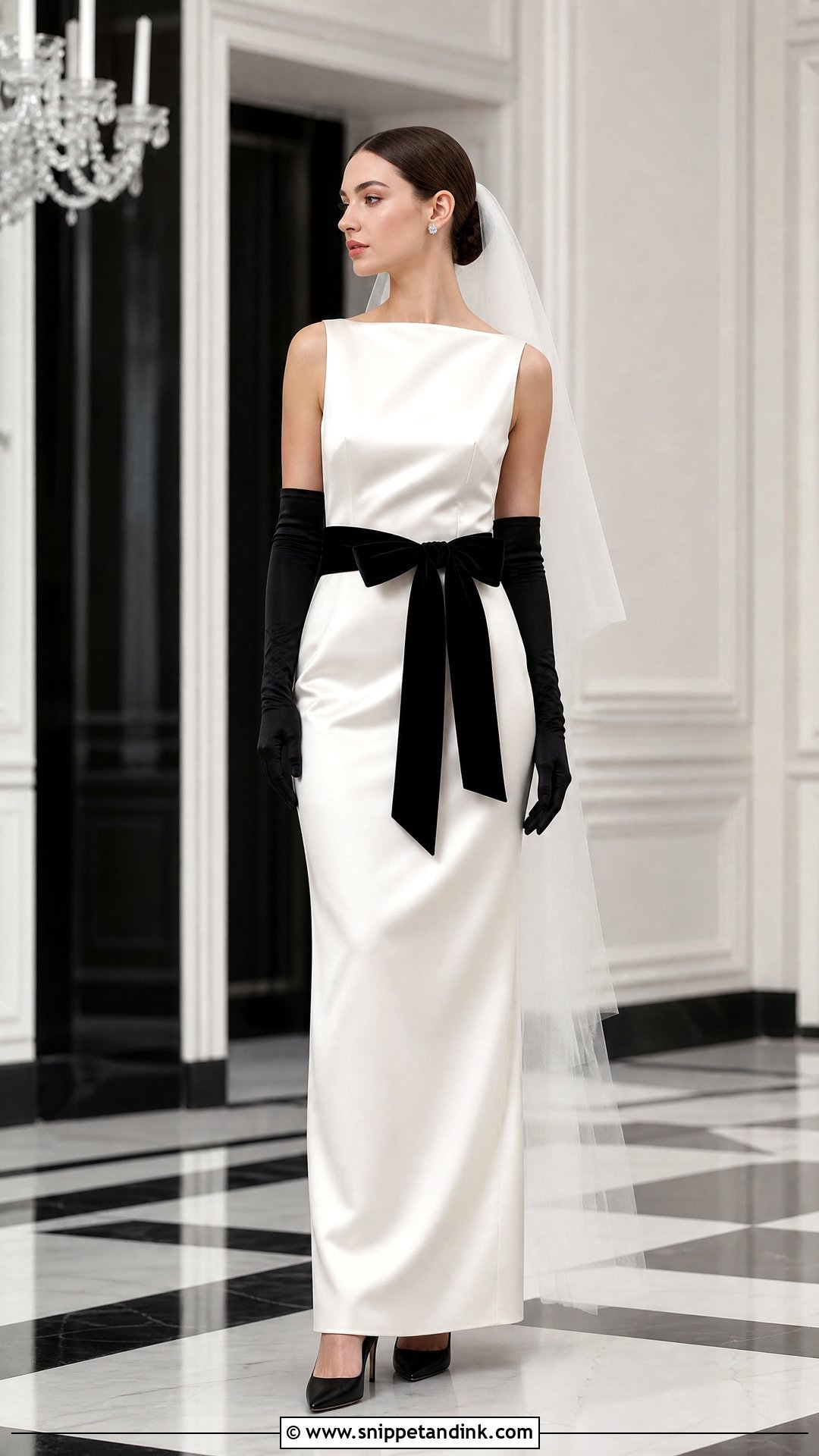Black And White Wedding Dress - Snippet and Ink - 25 Runway Wedding Dress Ideas