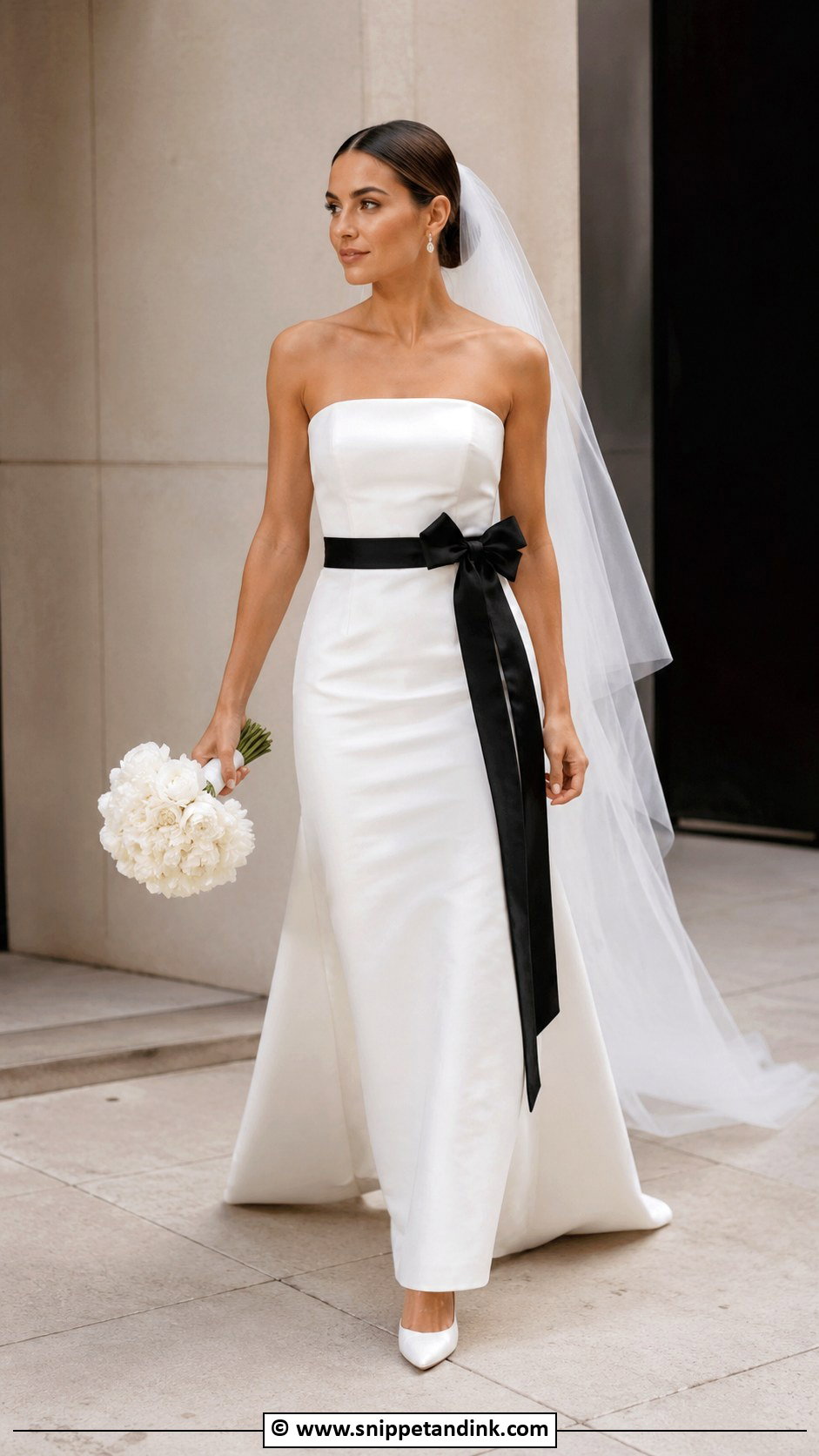 Black And White Wedding Dress - Snippet and Ink - 30 Beautiful Wedding Dresses