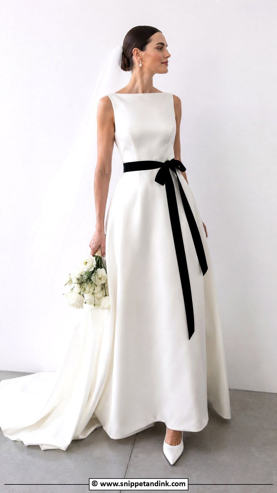 Black And White Wedding Dress - Snippet and Ink - 30 Wedding Dress 2025 Ideas