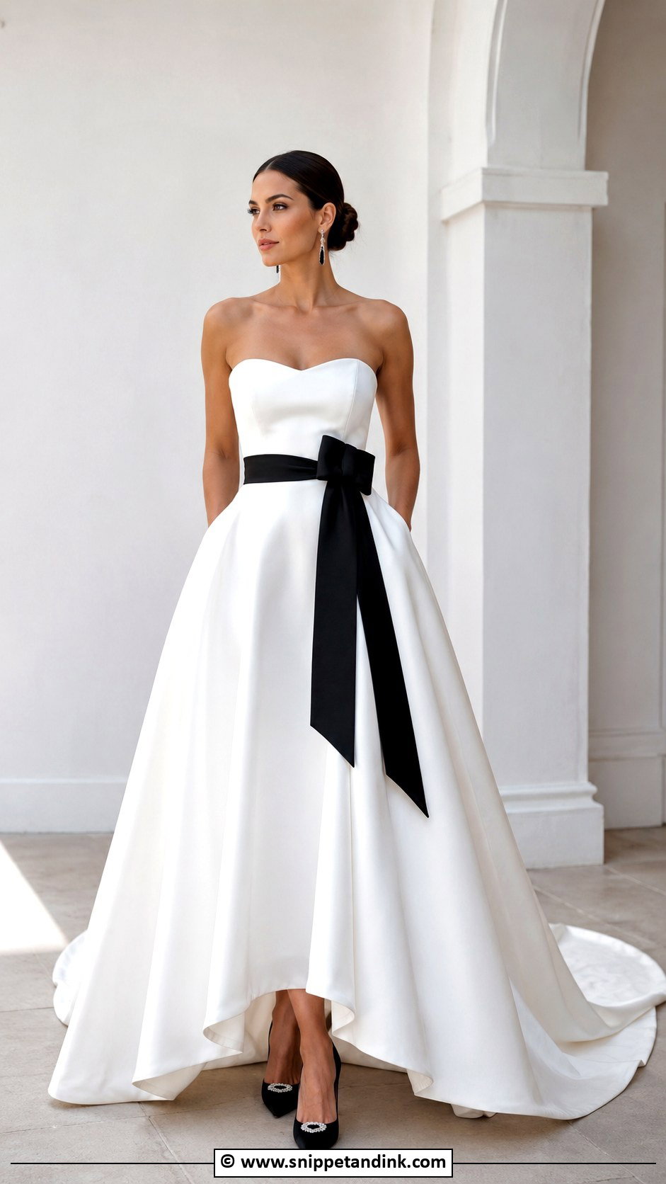 Black And White Wedding Dress - Snippet and Ink - 30 Wedding Dresses 2024