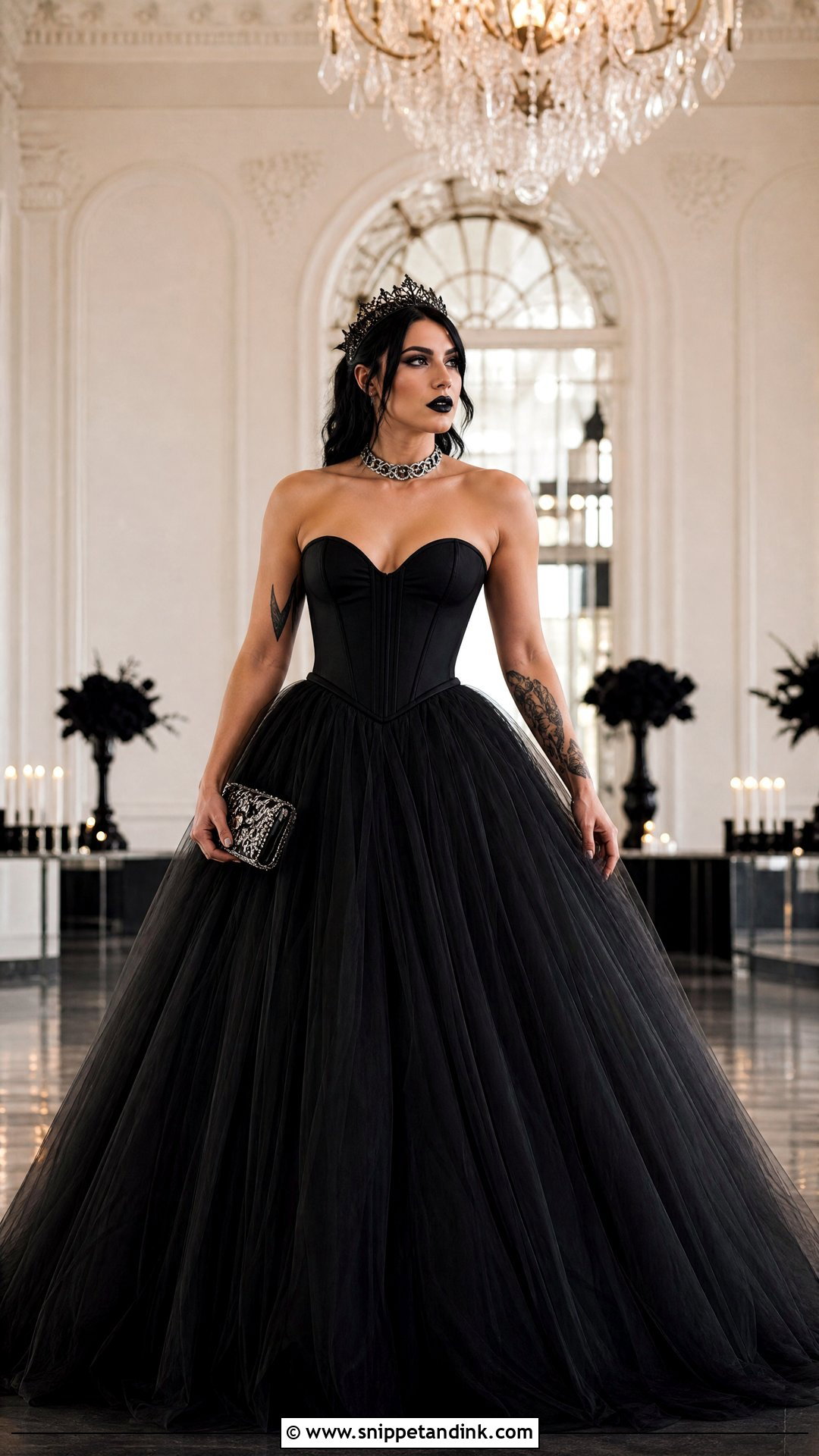 Black Ball Gown Rhea Ripley Wedding Dress - Snippet and Ink - 20 Rhea Ripley Wedding Dress Ideas