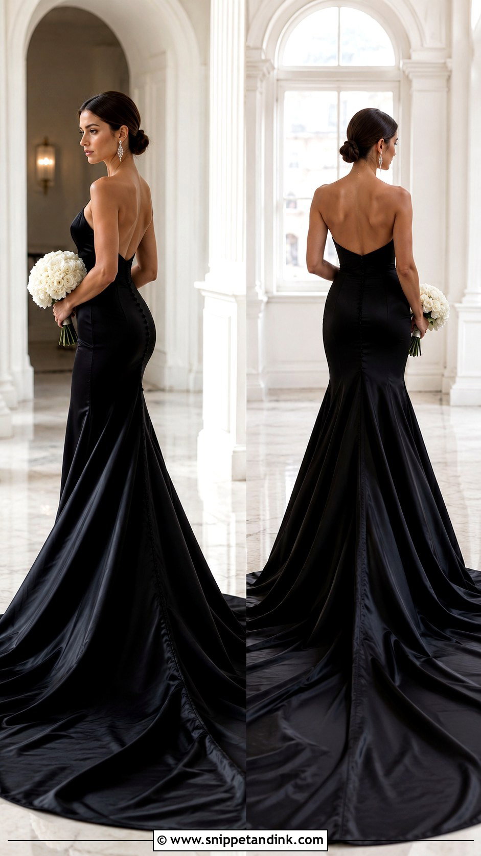 Black Beaded Wedding Dress - Snippet and Ink - 30 Elegant Black Wedding Dress Ideas