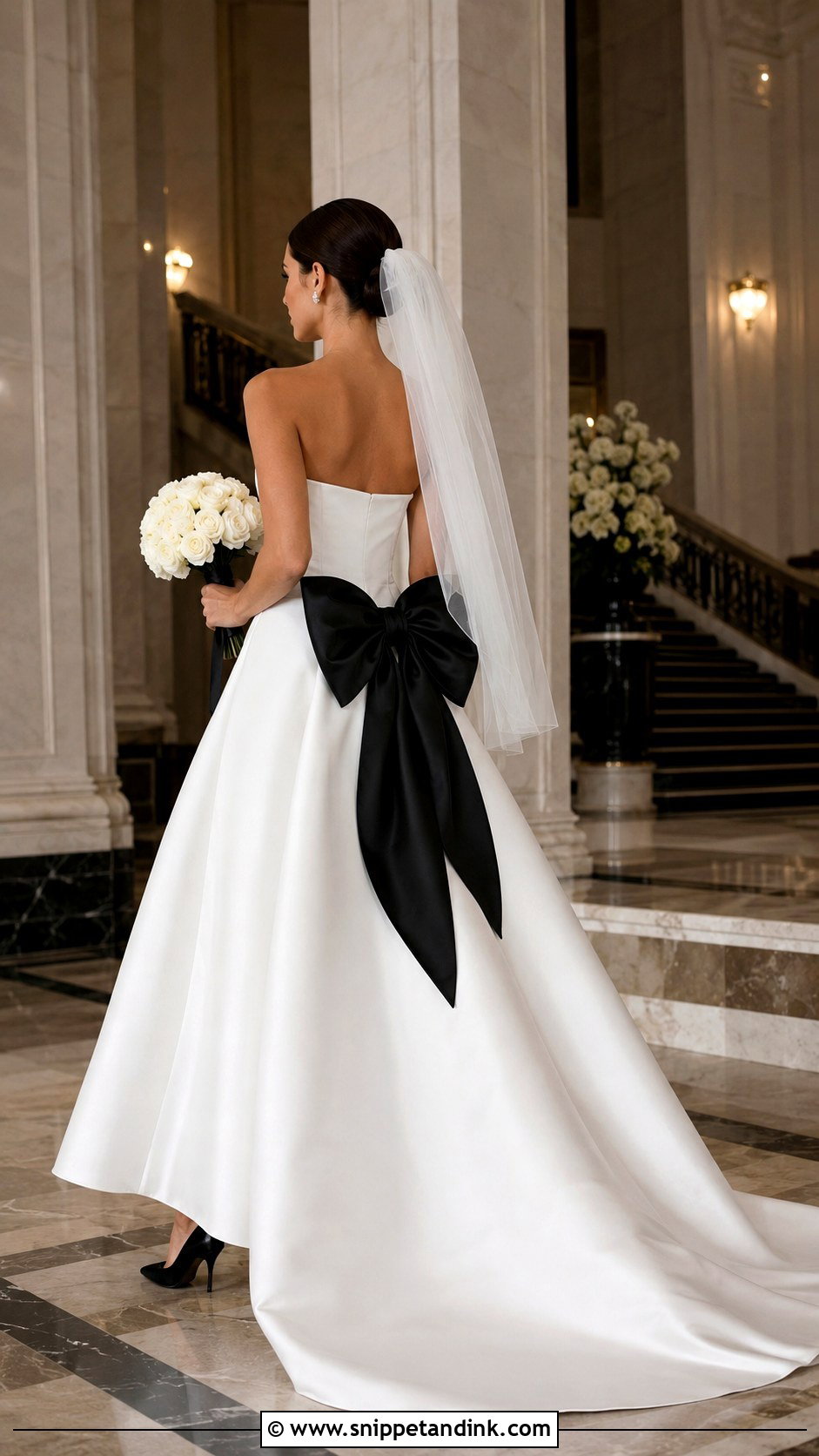 Black Bow Wedding Dress - Snippet and Ink - 20 Big Bow Wedding Dress Ideas