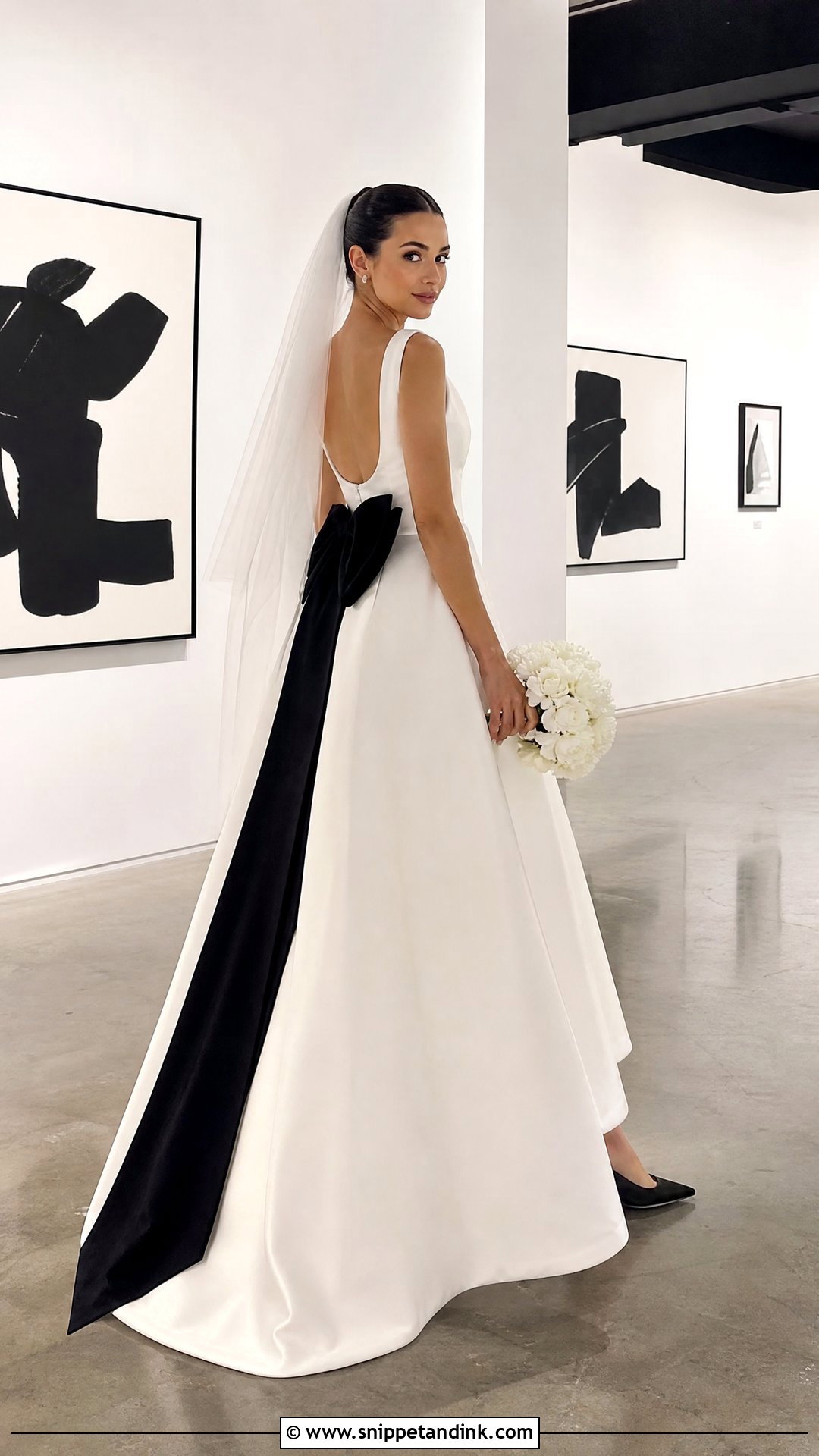 Black Bow Wedding Dress - Snippet and Ink - 20 Wedding Dress 2025 Bride Ideas