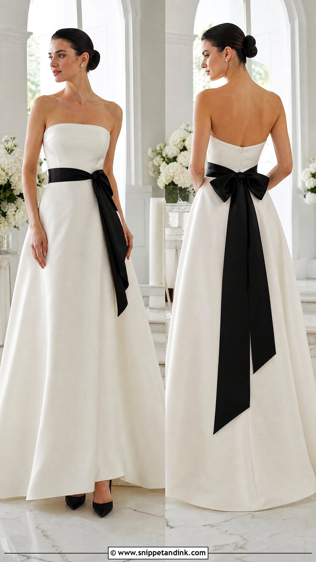 Black Bow Wedding Dress - Snippet and Ink - 25 Bow Wedding Dress Ideas