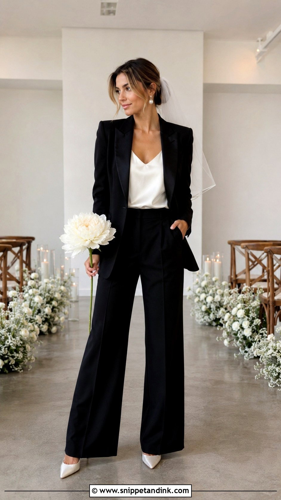 Black Bridal Suit Bride - Snippet and Ink - 20 Bride in Black Ideas