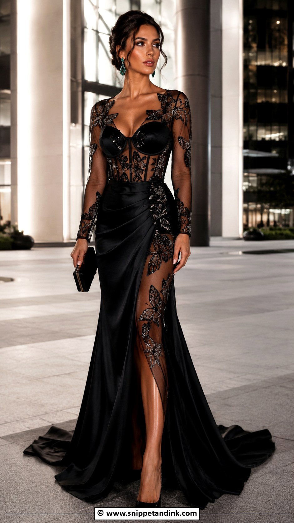 Black Butterfly Gown - Snippet and Ink - 30 Butterfly Gown Ideas
