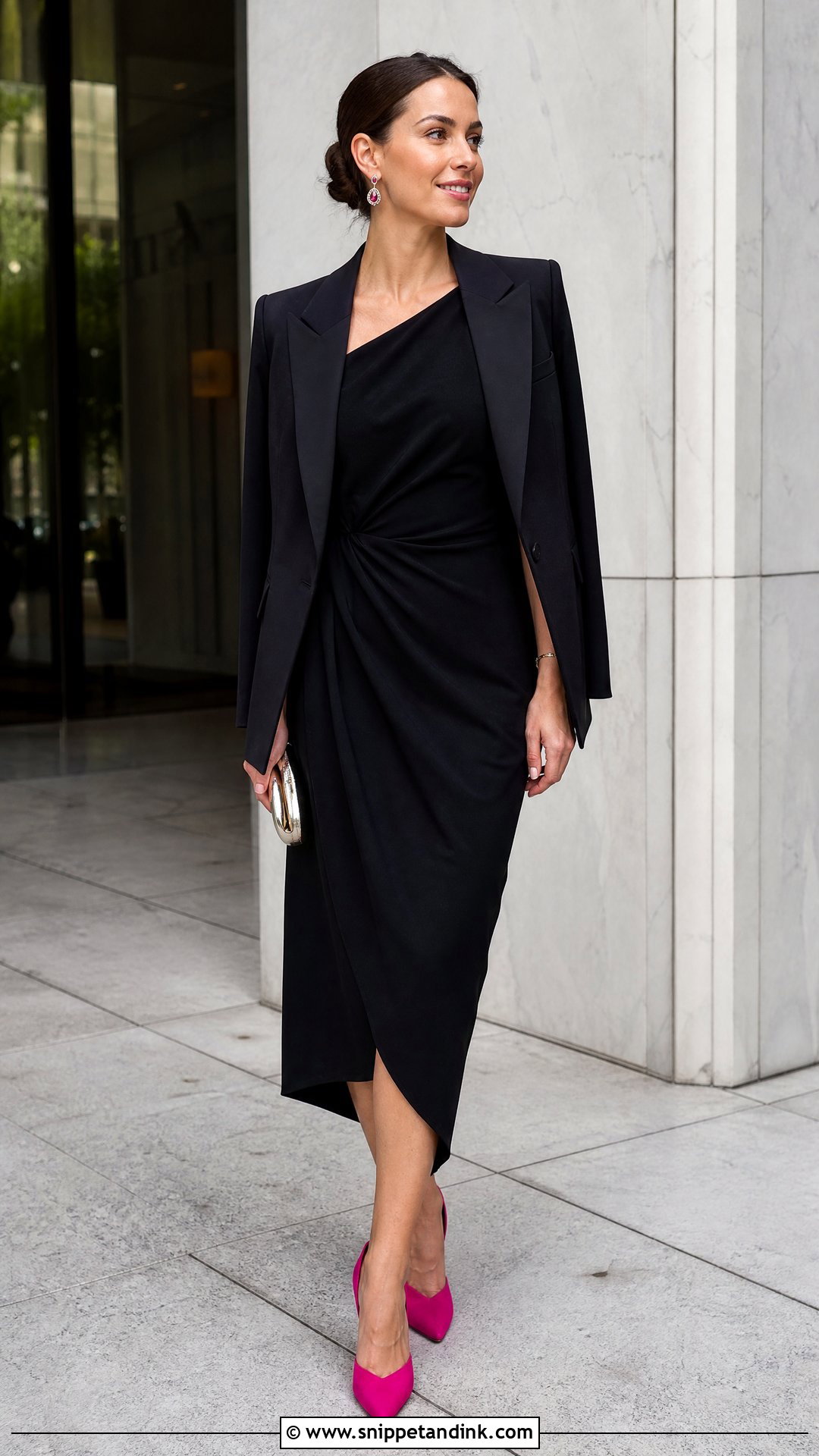 Black Cocktail Dress Wedding Ceremony Outfit - Snippet and Ink - 20 Wedding Ceremony Outfit Ideas