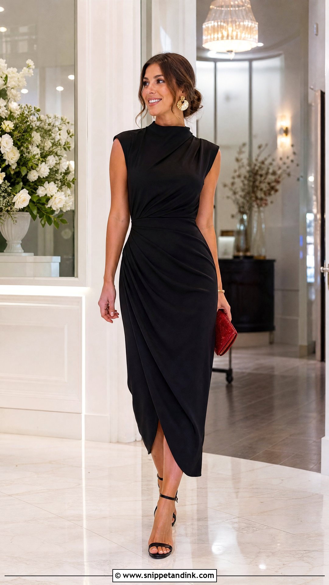 Black Cocktail Dress Wedding Outfit - Snippet and Ink - 25 Wedding Outfits Women