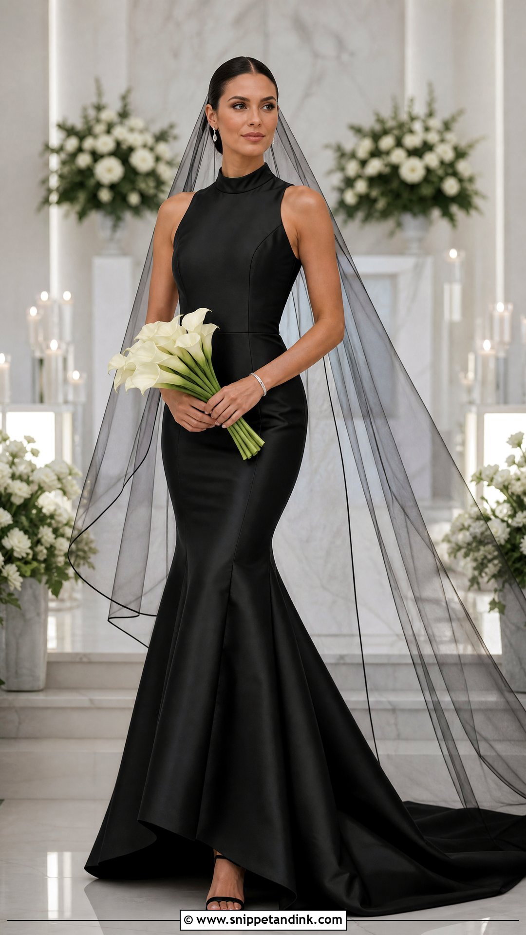 Black Corset Mermaid Wedding Dress - Snippet and Ink - 25 Black Mermaid Wedding Dress Ideas