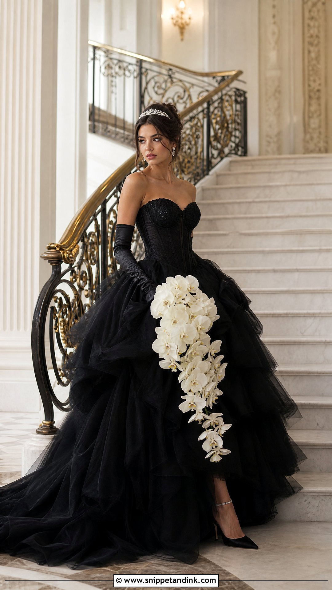 Black Corset Princess Wedding Dress - Snippet and Ink - 20 Princess Wedding Dresses Black