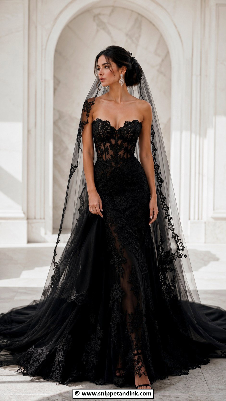 Black Designer Wedding Dress - Snippet and Ink - 30 Designer Wedding Dresses