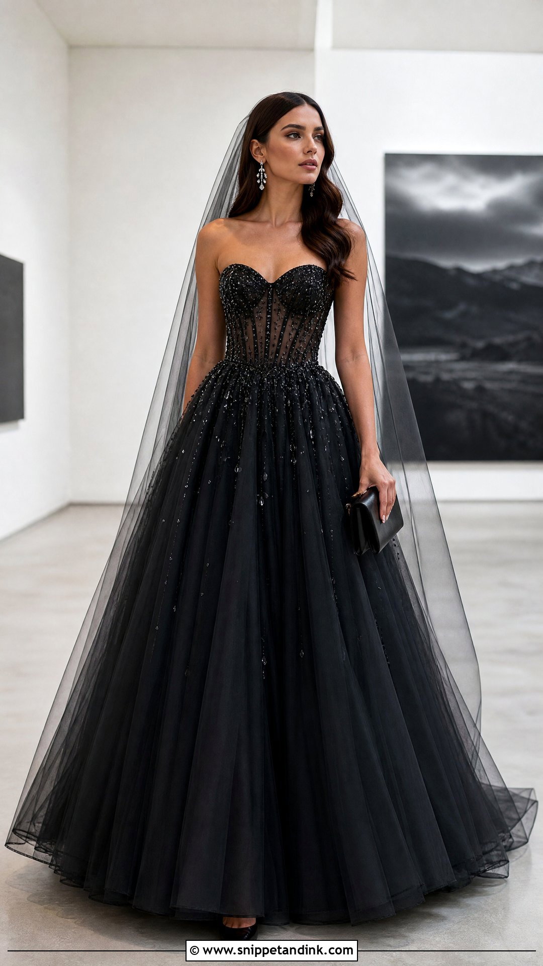 Black Diamond Wedding Dress - Snippet and Ink - 20 Wedding Dress with Diamonds Ideas