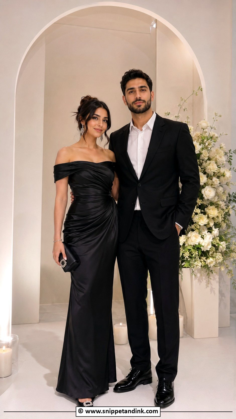 Black Engagement Dress Couple - Snippet and Ink - 30 Engegment Dresses Couple