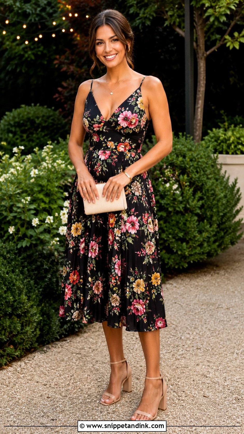 Black Floral Garden Party Dress - Snippet and Ink - 30 Garden Party Dresses