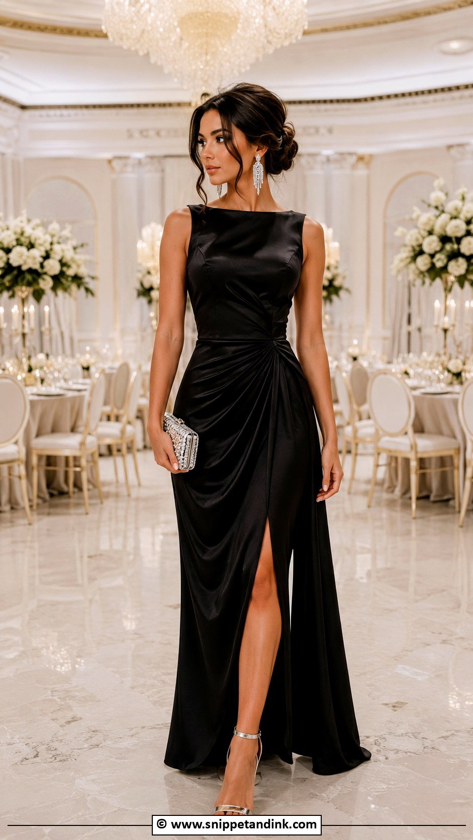 Black Gown Marriage Outfit - Snippet and Ink - 30 Marriage Outfits for Women
