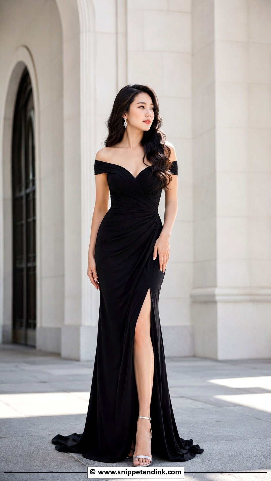 Black Gown Prewedding Outfit - Snippet and Ink - 30 Prewedding Outfit Ideas