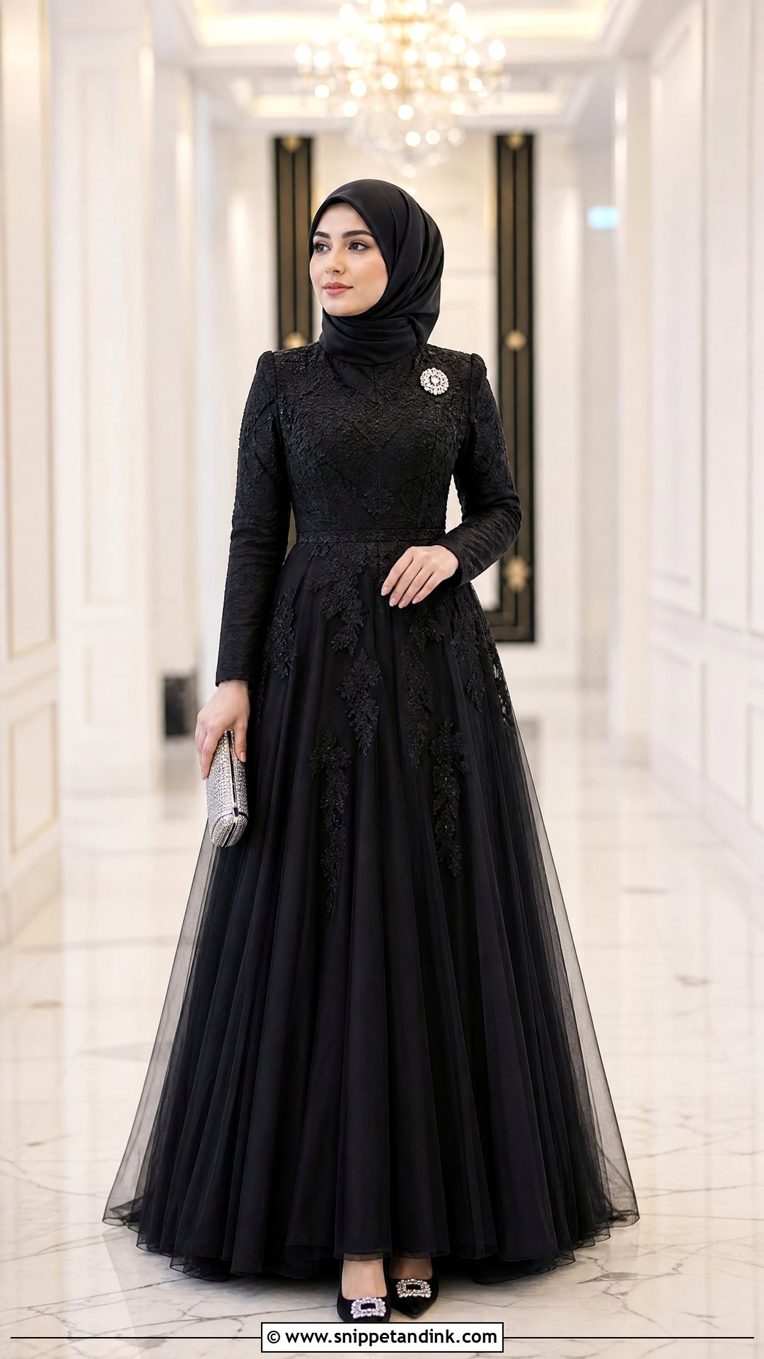 Black Hijabi Princess Dress - Snippet and Ink - 20 Hijabi Princess Dress Ideas