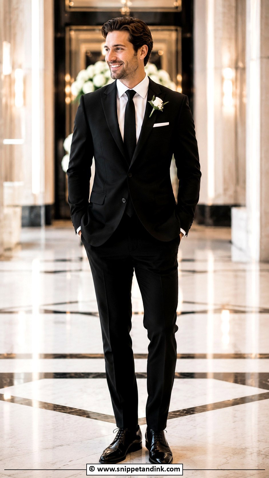 Black Hochzeitsanzug With White Shirt And Black Tie - Snippet and Ink - 25 Hochzeitsanzug Ideas