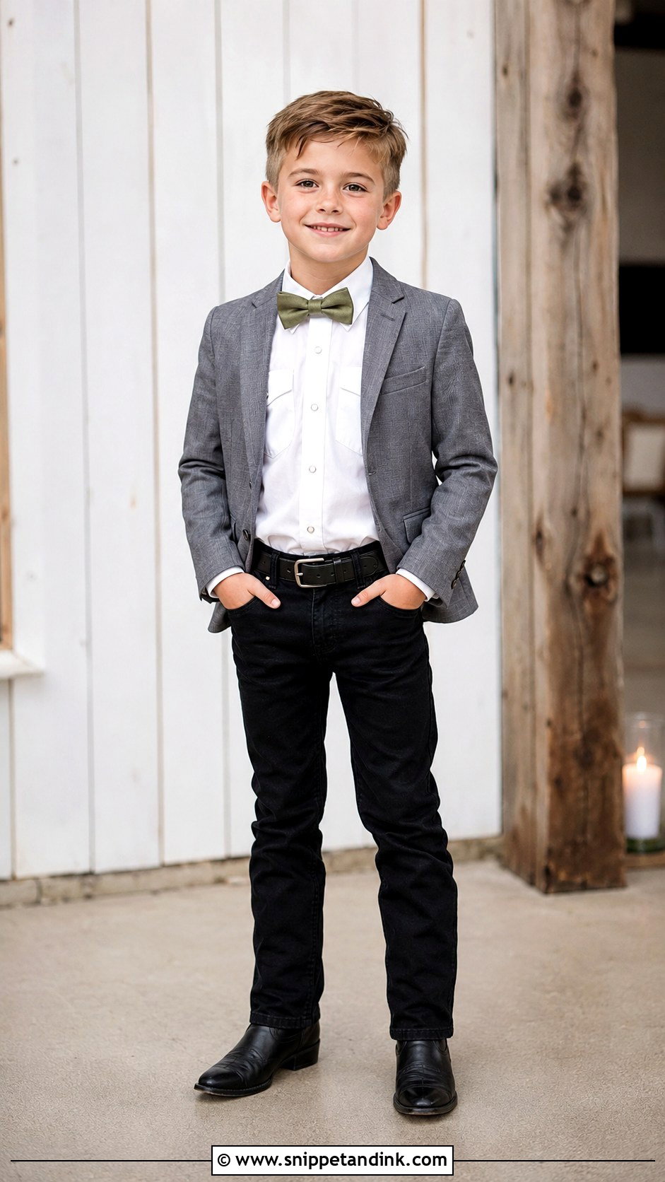 Black Jeans Western Ring Bearer Outfit - Snippet and Ink - 20 Western Ring Bearer Outfit Ideas