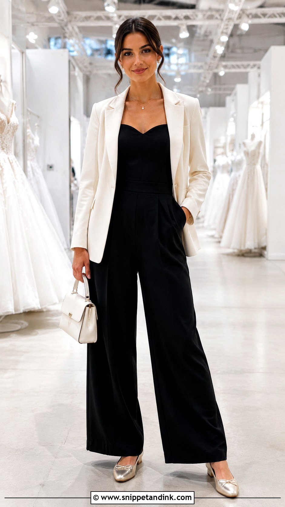 Black Jumpsuit Bridal Expo Outfit - Snippet and Ink - 20 Bridal Expo Outfit Ideas