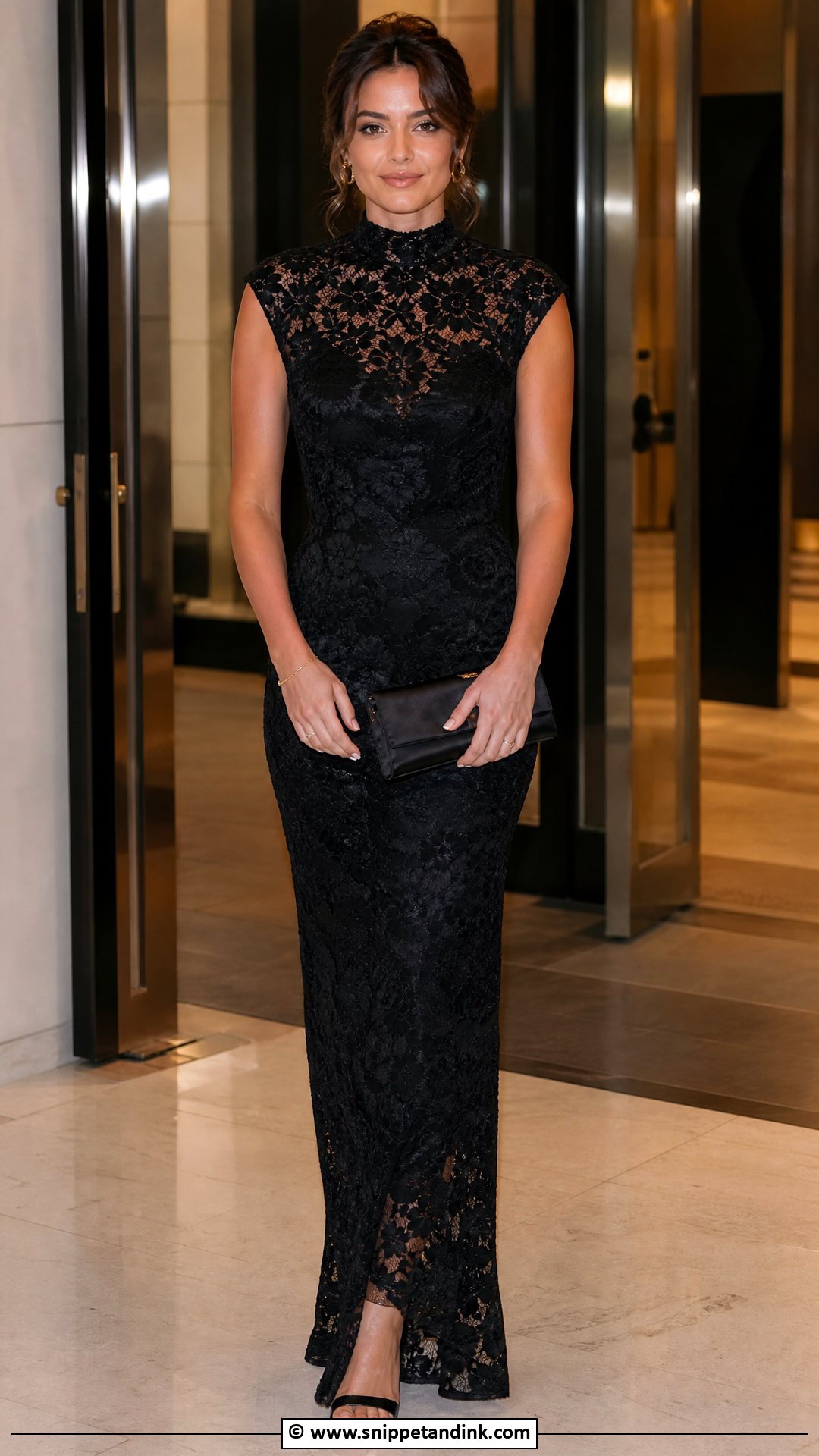 Black Lace Evening Gown - Snippet and Ink - 35 Lace Gown Ideas