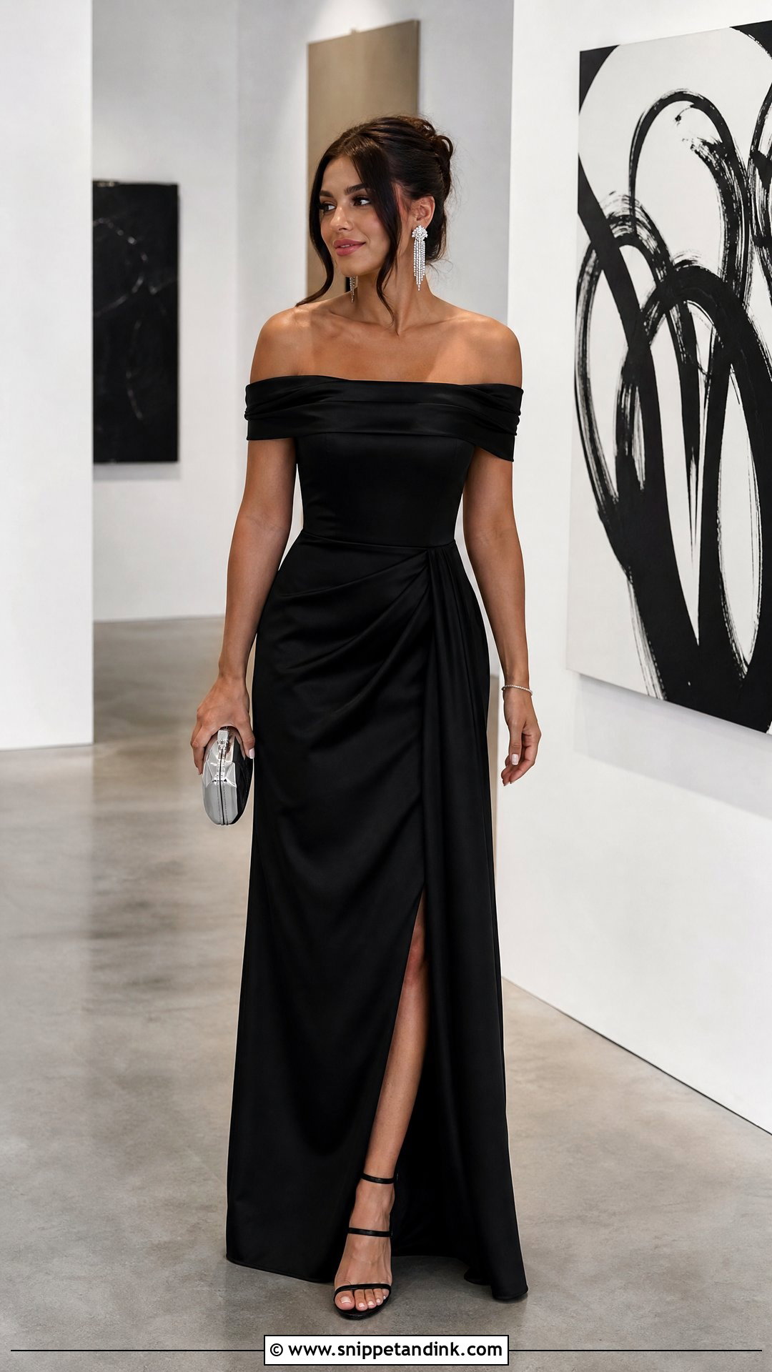 Black Maid Of Honor Dress - Snippet and Ink - 25 Maid of Honor Outfit Ideas