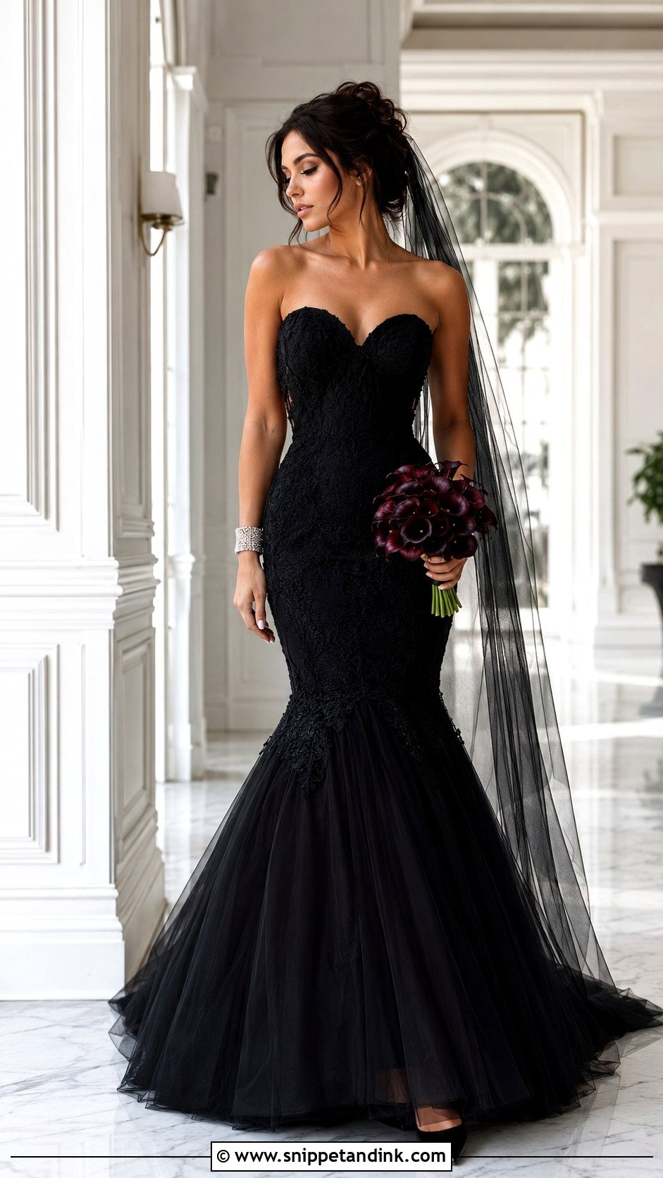 Black Mermaid Mavis Wedding Dress - Snippet and Ink - 20 Mavis Wedding Dress Ideas