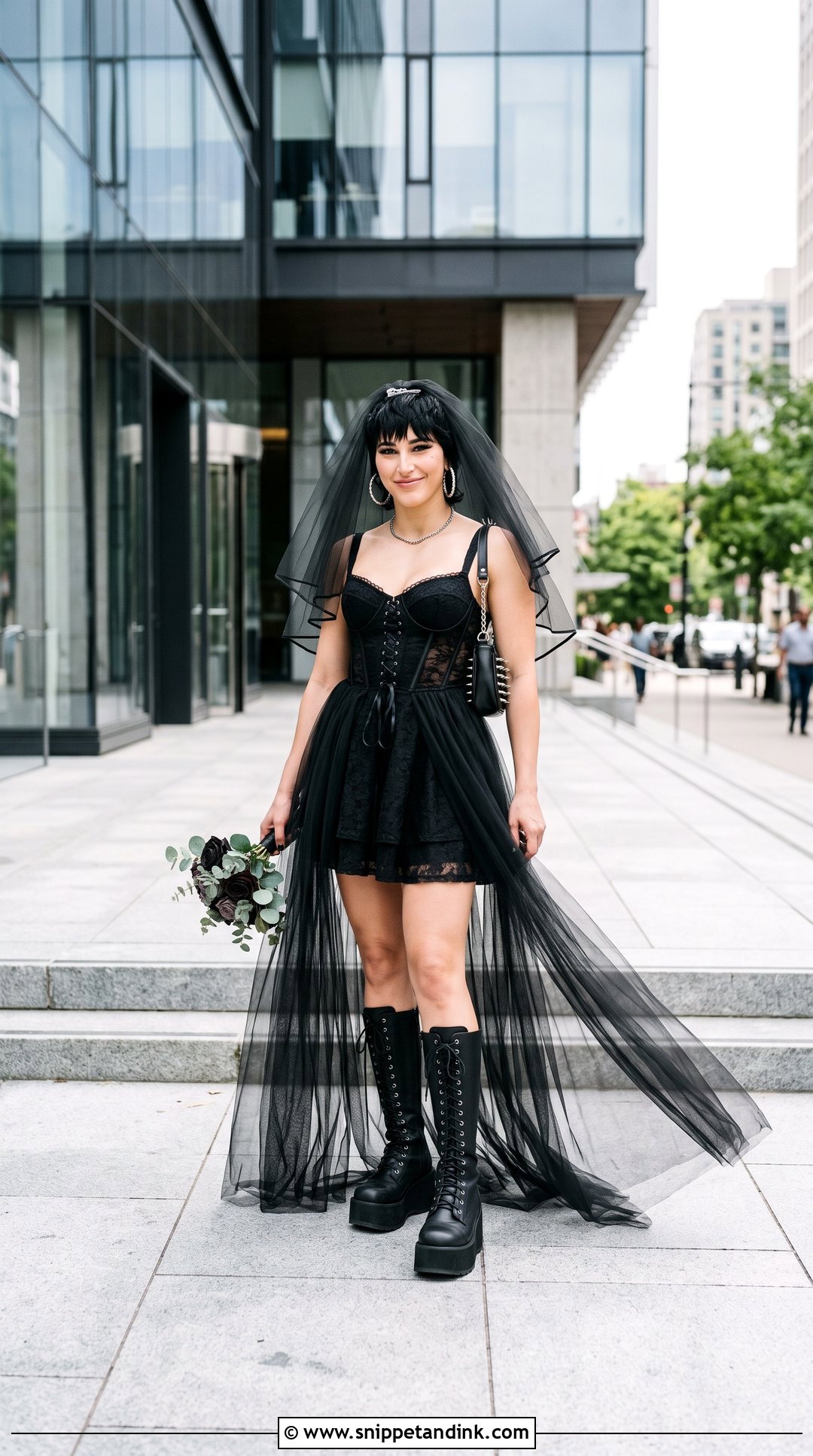 Black Mini Rhea Ripley Wedding Dress - Snippet and Ink - 20 Rhea Ripley Wedding Dress Ideas