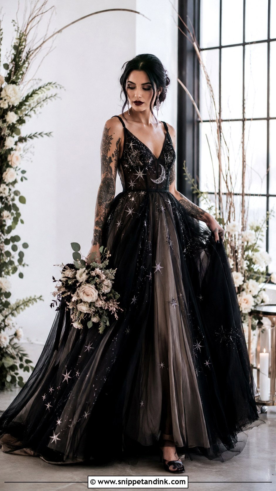 Black Moon Wedding Dress - Snippet and Ink - 25 Moon Wedding Dress Ideas