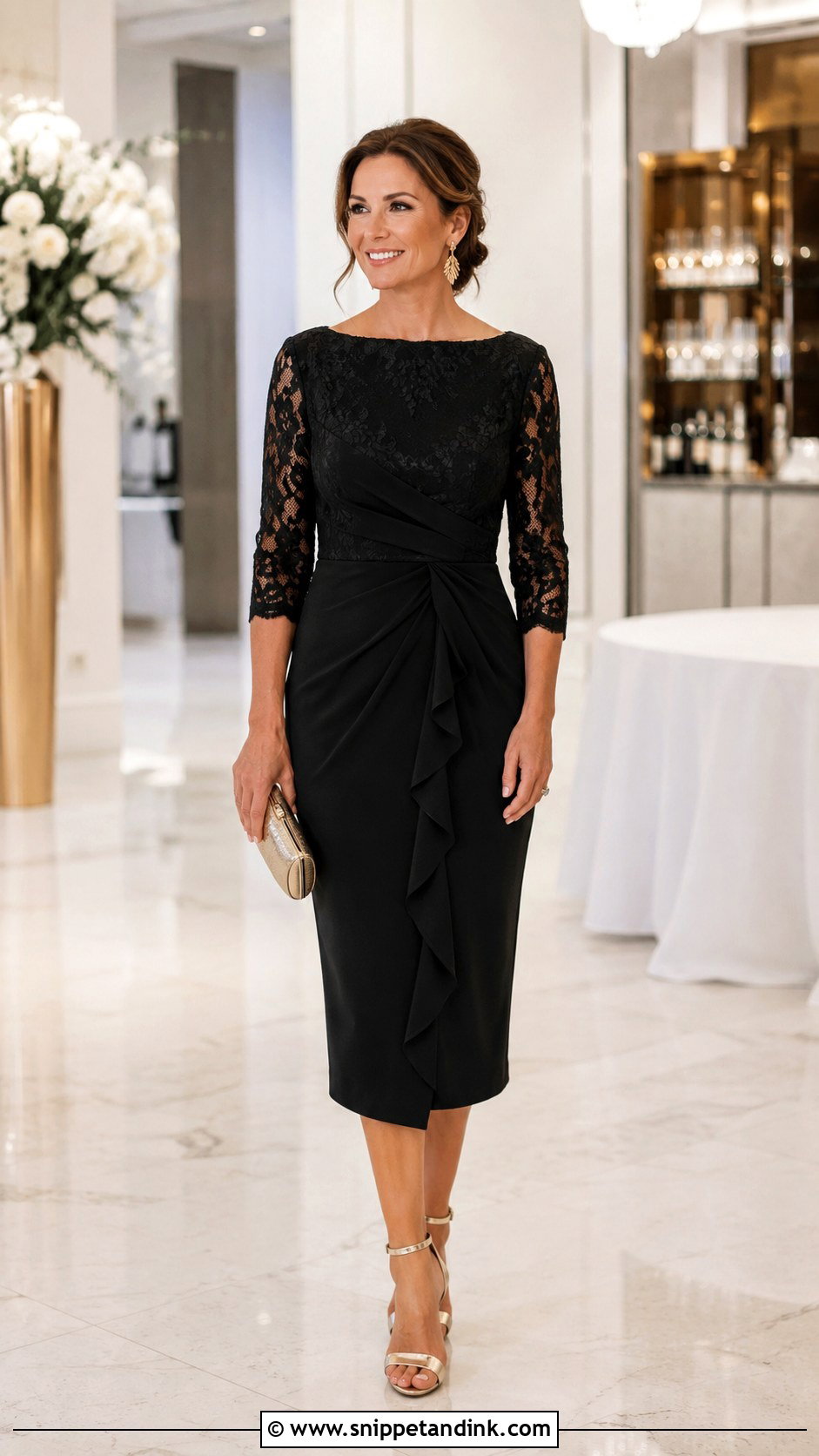 Black Mother Of The Bride Dress - Snippet and Ink - 25 Brides Mom Ideas