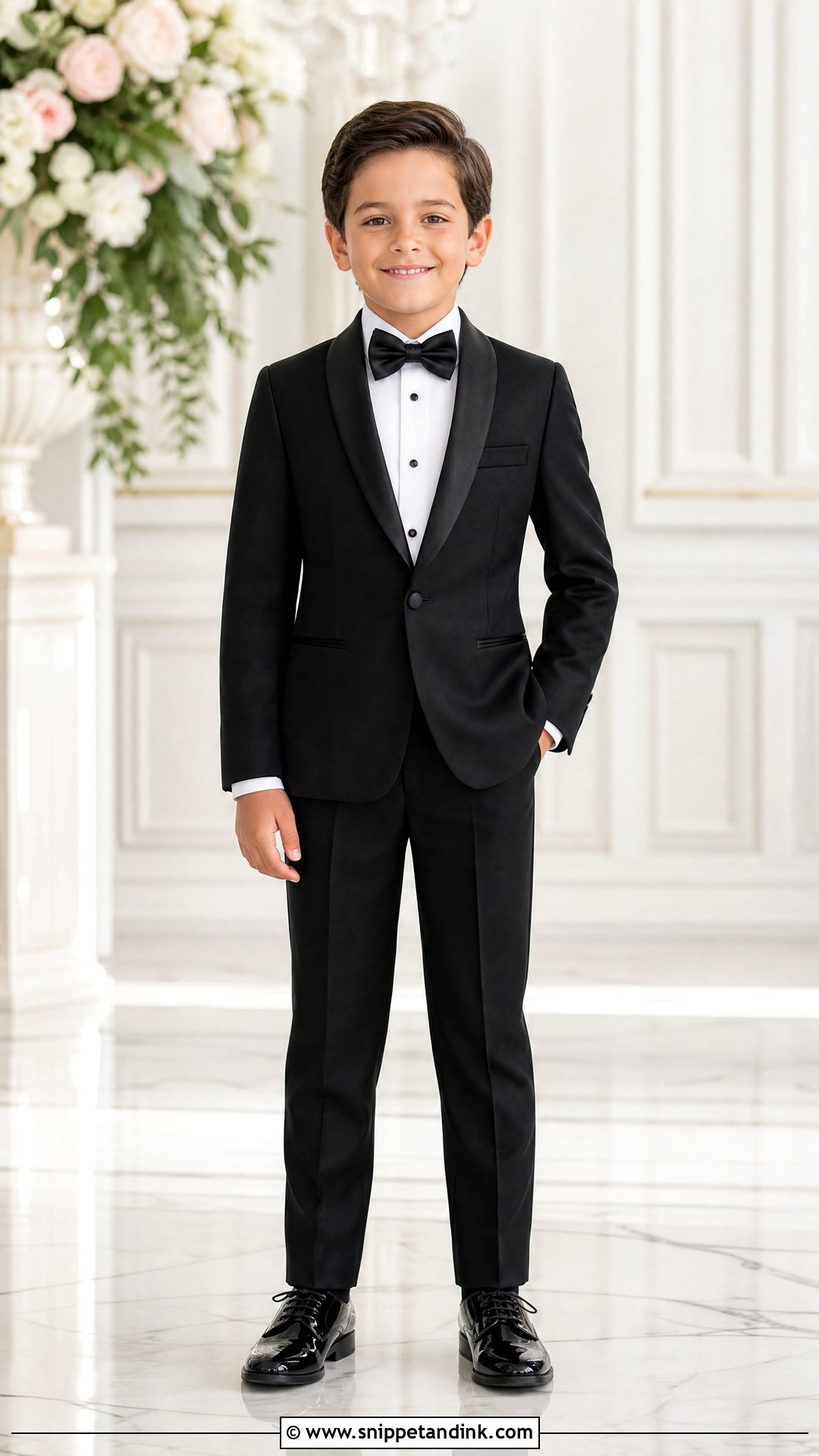 Black Page Boy Tuxedo - Snippet and Ink - 20 Paige Boys Wedding Outfits
