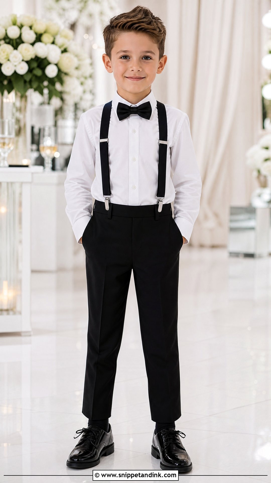 Black Pants Ring Bearer Suspenders Outfit - Snippet and Ink - 20 Ring Bearer Suspenders Outfit Ideas
