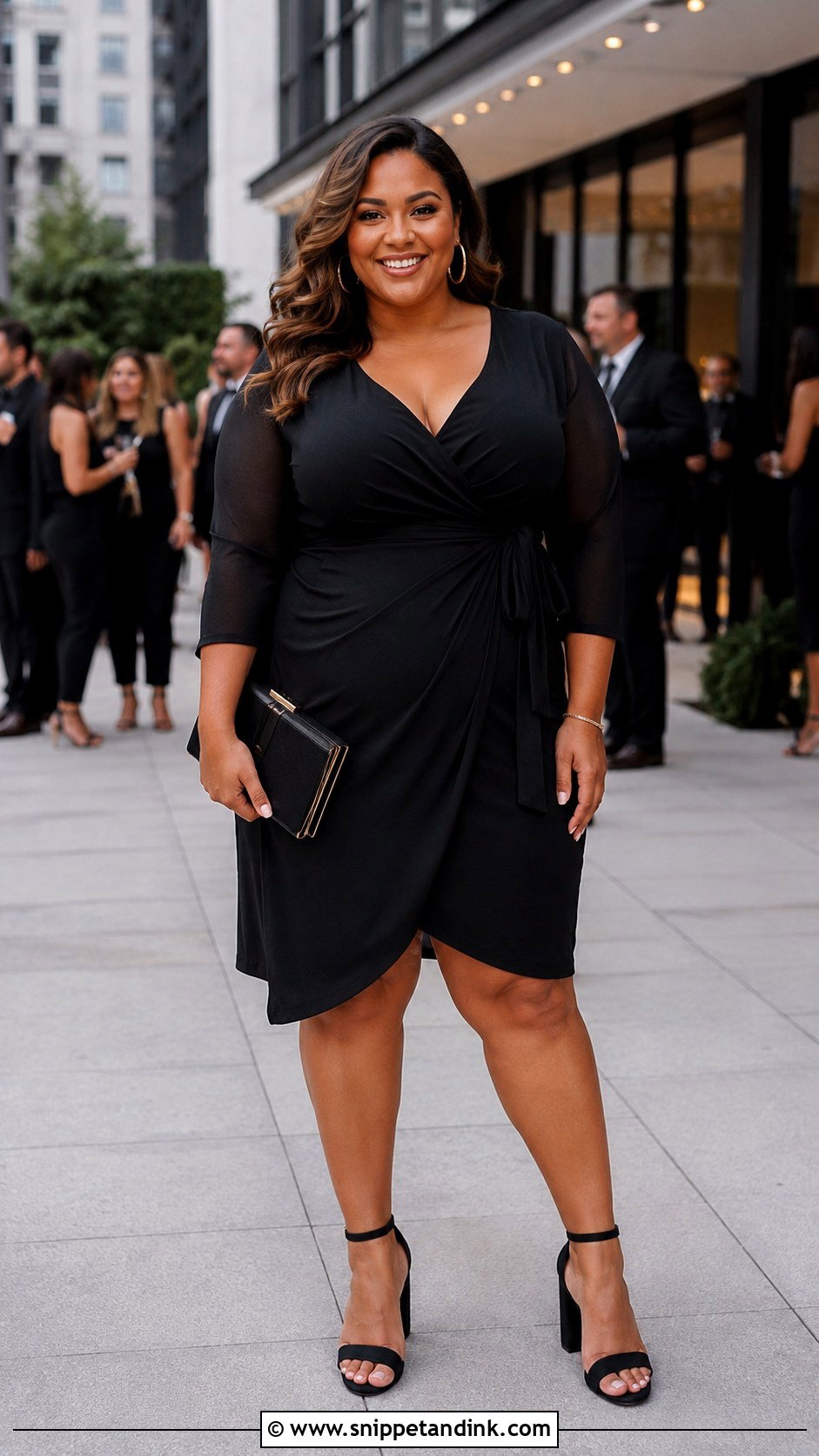 Black Plus Size Bachelorette Outfit - Snippet and Ink - 25 All Black Bachelorette Party Outfit Ideas