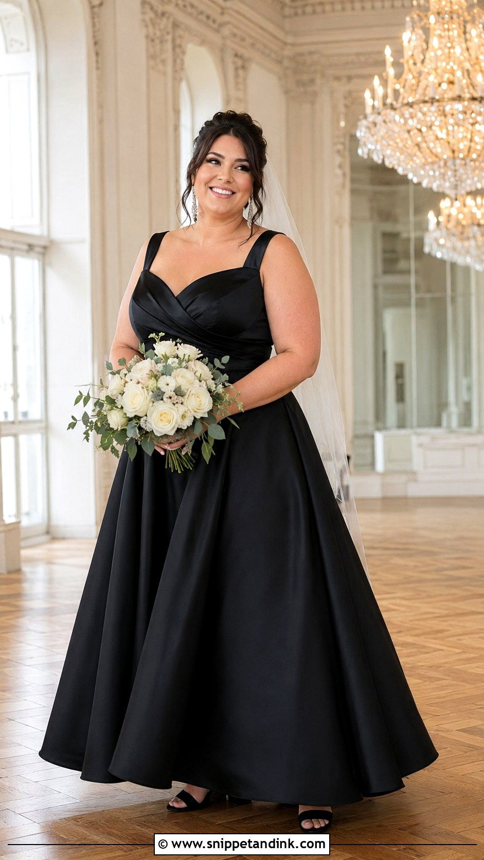 Black Plus Size Wedding Dress - Snippet and Ink - 20 Black Wedding Dress Wedding Ideas