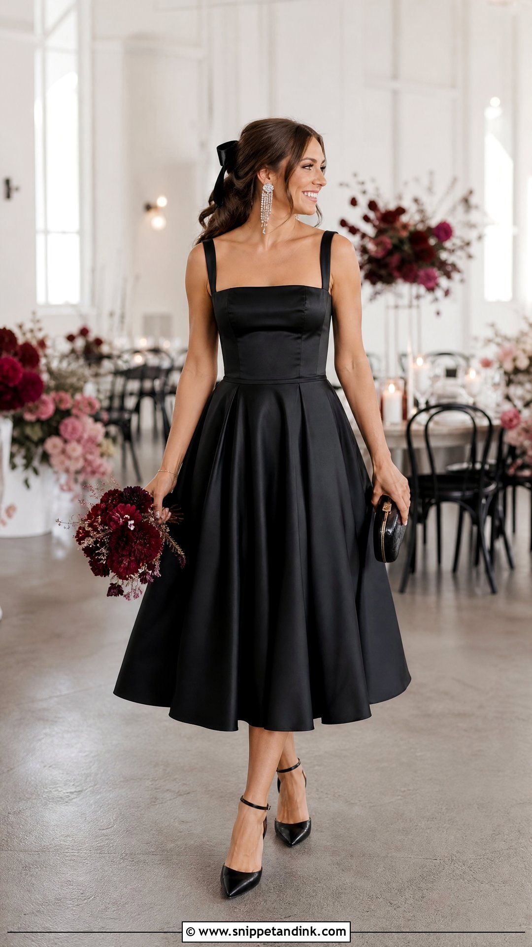 Black Reception Wedding Dress - Snippet and Ink - 25 Dark Romantic Wedding Dress Ideas