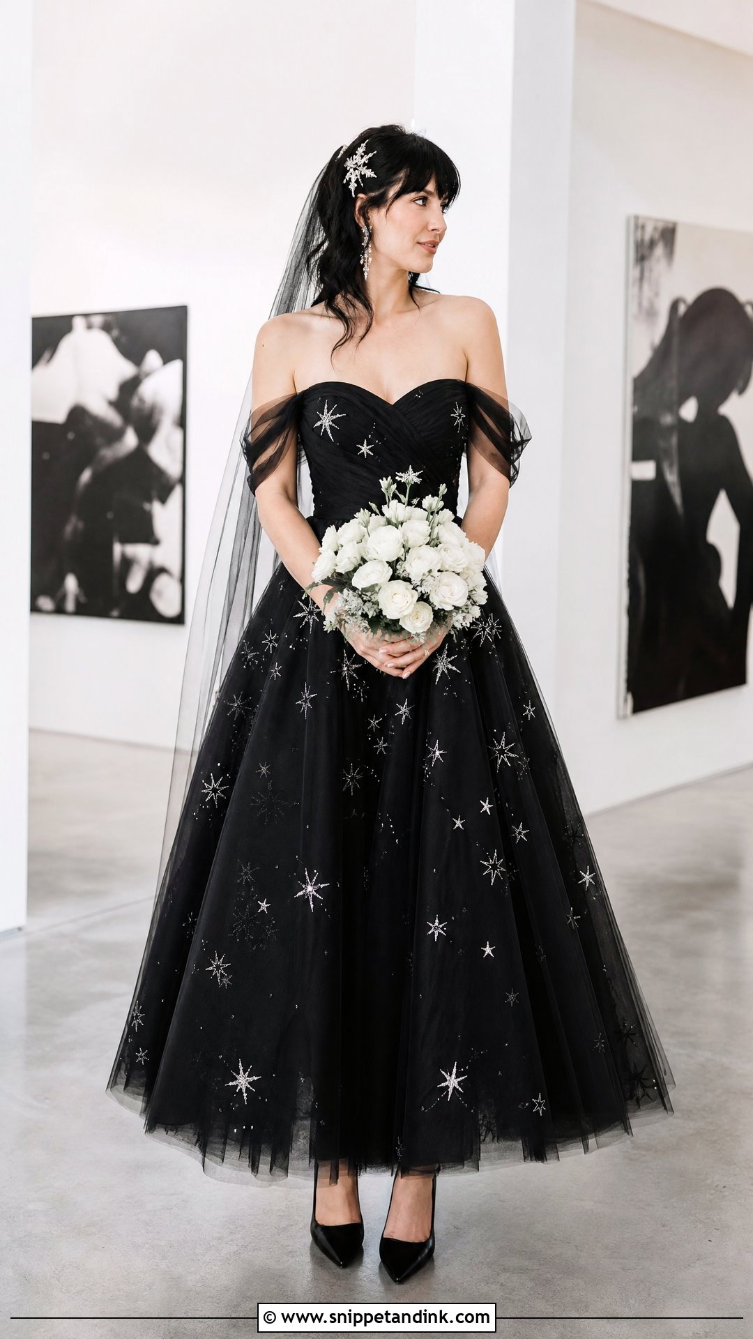 Black Star Wedding Dress - Snippet and Ink - 20 Wedding Dress with Stars Ideas