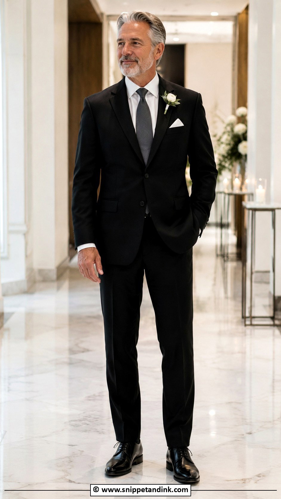 Black Suit Father Of The Bride Attire - Snippet and Ink - 30 Father of the Bride Attire Ideas